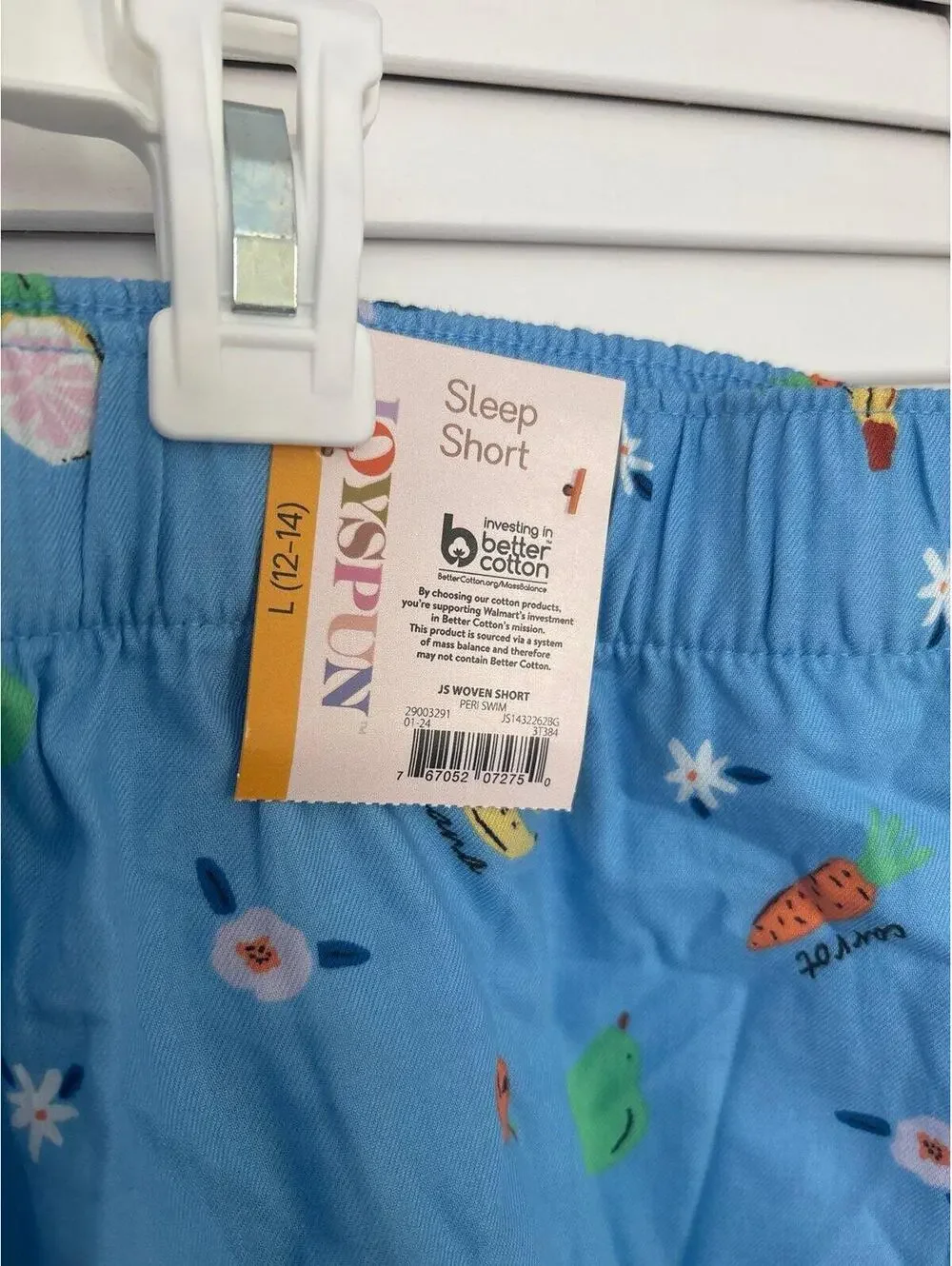 Joyspun womens sleep shorts with fruit pattern Lg
